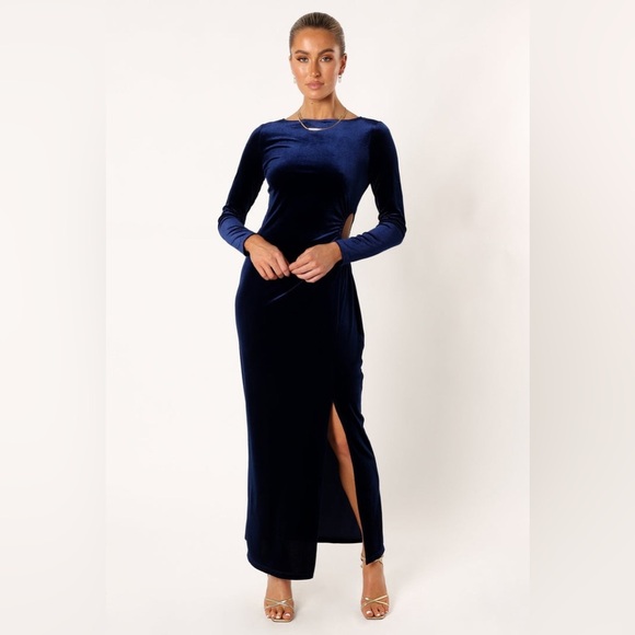 Petal & pup velvet velour open side maxi dress nwot - Picture 1 of 5